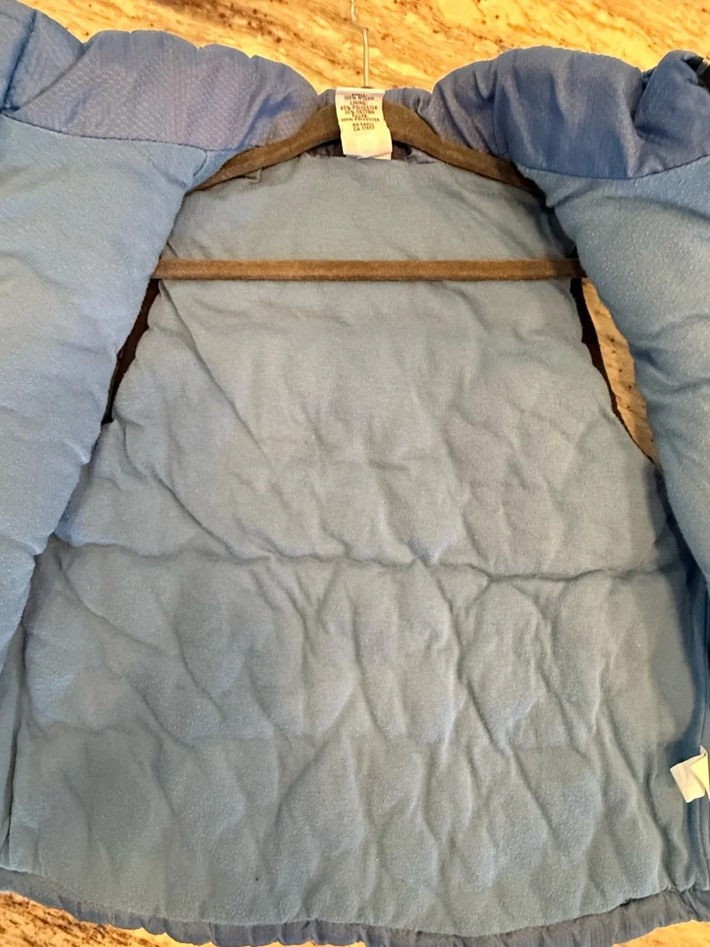 Gap Kids blue quilted vest 4T